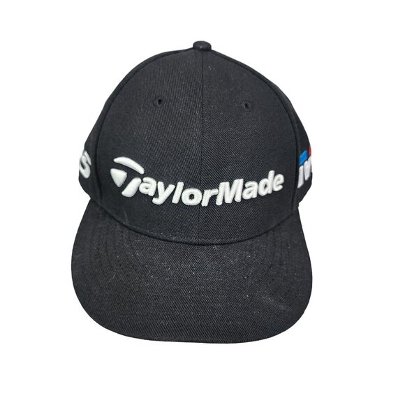 TaylorMade New Era Golf Hat Black Adjustable Fit 100% Polyester - Picture 1 of 12